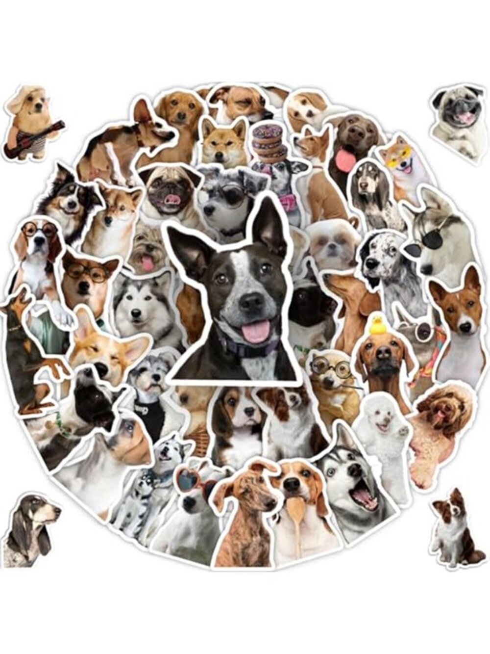 100 Pcs Dog Stickers, Funny Dog Meme Stickers, Cute Puppy Bulk